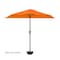 Pure Garden 9ft Half Umbrella, Terracotta 50-LG1054 - alternate 2